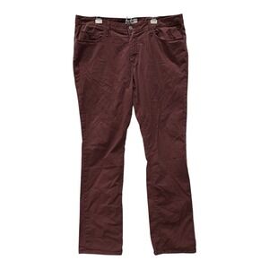 Paige Mens 40x34 Normandie Burgundy‎ Jeans Straight Leg Cotton Blend Denim